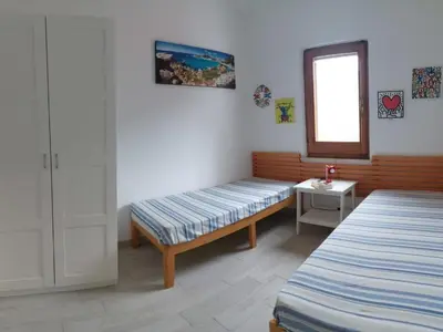 Letto o letti in una camera di Apartment Arcaidu Apartment mit bezaubernder Aussicht by Interhome