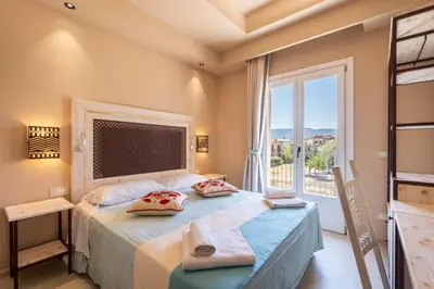 Letto o letti in una camera di Relax