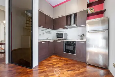 Cucina o angolo cottura di Charm in Via Abba