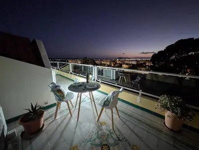 Balcone o terrazza di Oasis on the Gulf with a Sea View - Unique Roof Top Condo