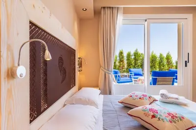 Letto o letti in una camera di Nostalgia