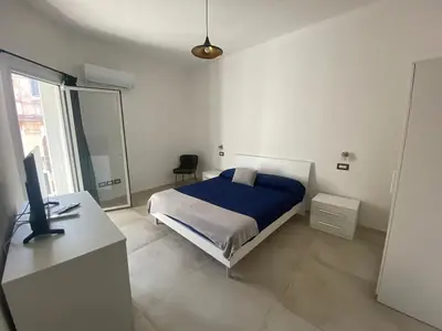 Letto o letti in una camera di Apartment in the historic center