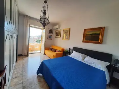 Letto o letti in una camera di Superpanoramico