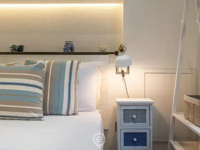 Letto o letti in una camera di Studio 73