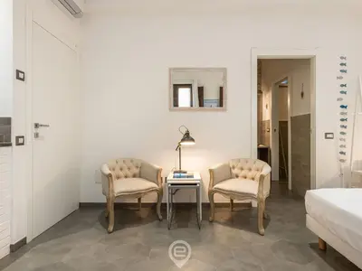 Letto o letti in una camera di Studio 73