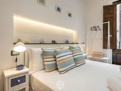 Letto o letti in una camera di Studio 73