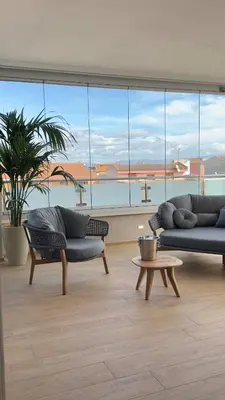 Area soggiorno di Mediterranea Apartments Aurora
