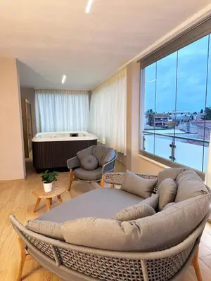 Area soggiorno di Mediterranea Apartments Aurora