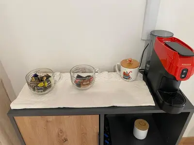 Set per la preparazione di tè e caffè presso Casa Rosa