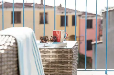 Balcone o terrazza di Casa Bynos Supramonte vista mare A