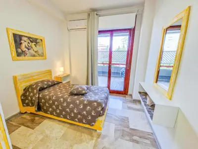 Letto o letti in una camera di Appartamento Le Pavoncelle
