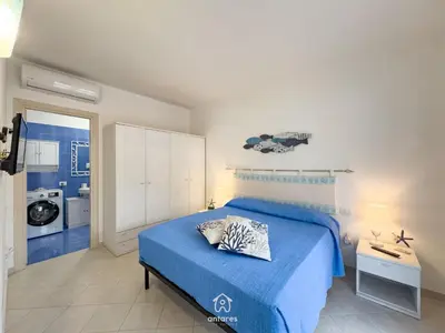 Letto o letti in una camera di Casa Chiara