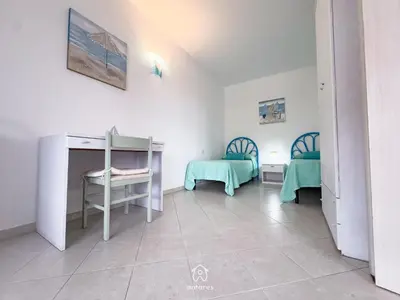 Letto o letti in una camera di Casa Chiara