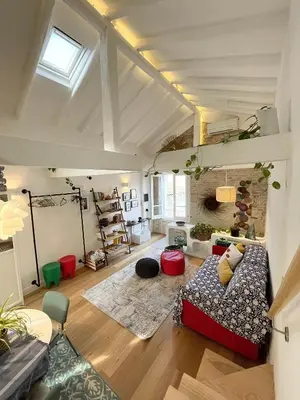 Area soggiorno di Luxury loft centro storico