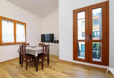TV o dispositivi per l'intrattenimento presso Casa vacanze Sibilla appartamento Espero
