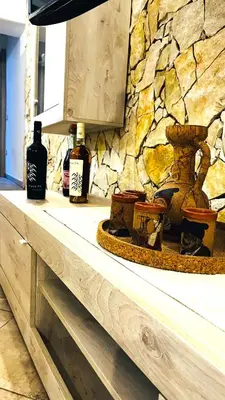 Cucina o angolo cottura di The Blue Sea Apartments