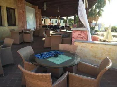 Area soggiorno di Holiday Home Gemütliches Ferienhaus mit Kamin in Porto Tramat by Interhome