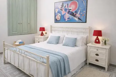 Letto o letti in una camera di BlueMind