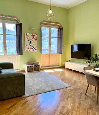 TV o dispositivi per l'intrattenimento presso Marina Sweet Apartment