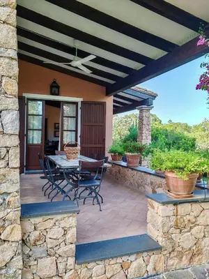 Balcone o terrazza di Charming Cottage near Pula with Private Garden