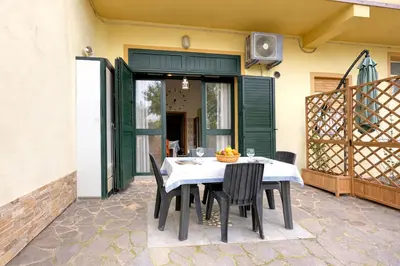 Patio o area all'aperto di Casa degli Alpaca