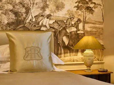 Letto o letti in una camera di La Reggia di Rachele