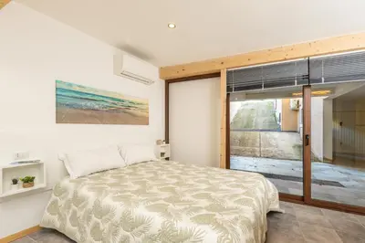 Letto o letti in una camera di Casa Ale in centro