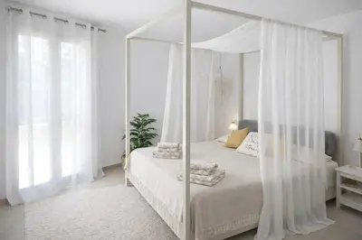 Letto o letti in una camera di Villa Bea - Private Pool, Peaceful Escape in Domus de Maria, Near Chia Beach