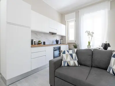 Cucina o angolo cottura di Elegante appartamento Cagliari Centro