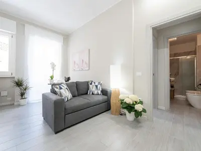 Area soggiorno di Elegante appartamento Cagliari Centro