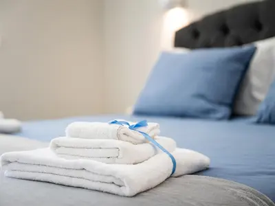 Letto o letti in una camera di Elegante appartamento Cagliari Centro