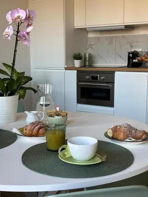 Cucina o angolo cottura di Appartamento moderno e Luminoso Cagliari