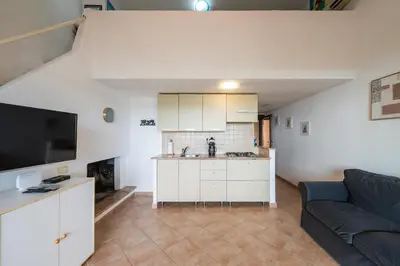 Cucina o angolo cottura di Chia Panoramic Sea View, SouthSardiniaHolidays