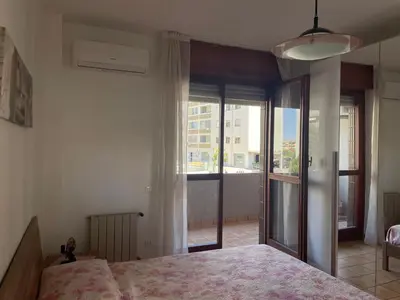 Letto o letti in una camera di La casa di ELEOBEA