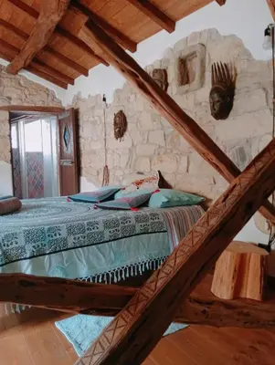 Letto o letti in una camera di ForruHouse
