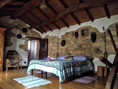 Letto o letti in una camera di ForruHouse