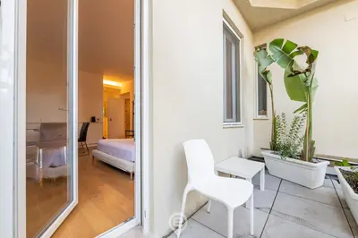Letto o letti in una camera di Loft 4 Via Campidano