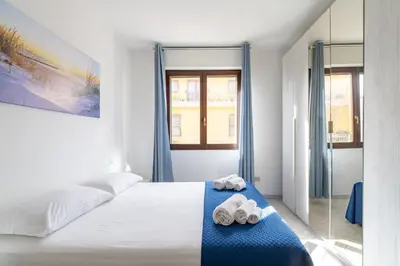 Letto o letti in una camera di 5' from the Sea, Apartment with Terrace & BBQ