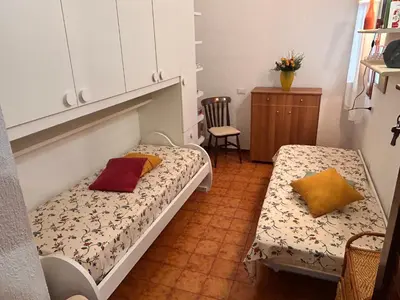 Letto o letti in una camera di Villa Aurora