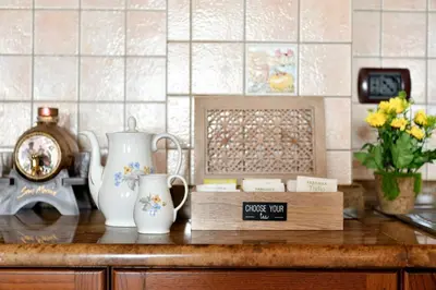 Set per la preparazione di tè e caffè presso Eleonora's Apartment