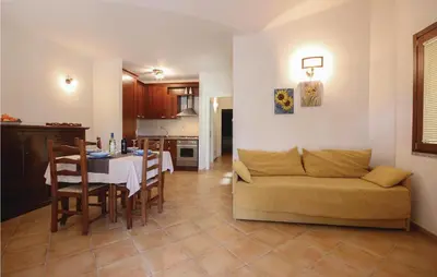 Area soggiorno di Nice Home In Costa Rei Muravera-Ca-
