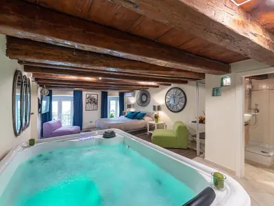 Letto o letti in una camera di Aquamarina