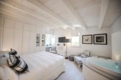 Letto o letti in una camera di Hotel Villa Fanny