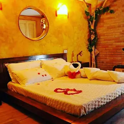 Letto o letti in una camera di B&B da Pia
