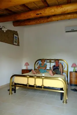 Letto o letti in una camera di B&B Nurachi
