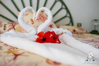 Letto o letti in una camera di Il Complesso Saraceno
