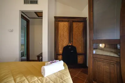 Letto o letti in una camera di Hotel Funtana Ena