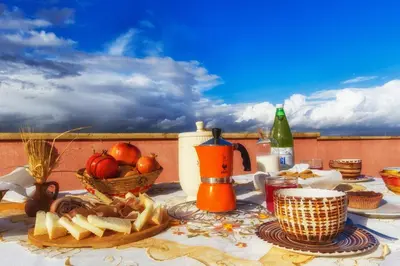 Cibo presso il bed & breakfast o nelle vicinanze