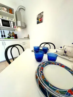 Cucina o angolo cottura di Rosa's House - zona ospedaliera