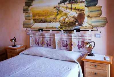 Letto o letti in una camera di Agriturismo Le Vigne Ducali